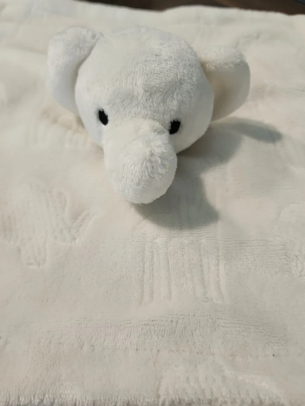 Thro Plush Elephant Baby Lovey Embossed Jimco Lamp James Nunu Short Fleece Egret